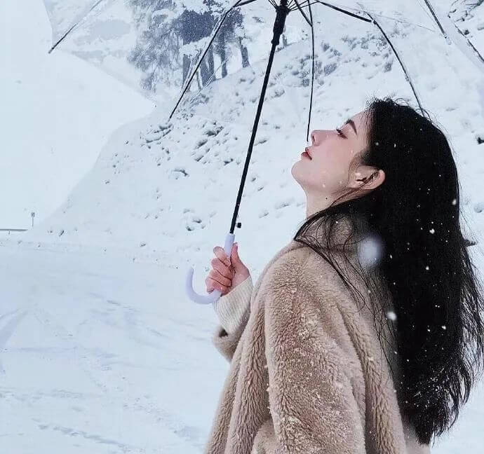 真人女頭 | 請來一份雪花鋪滿街道，想和你過個軟綿綿的冬天​